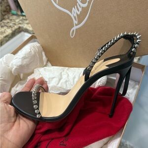 Christian Louboutin Black Studded Heels